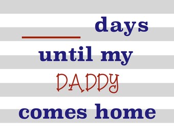 Days Until Home items similar to deployment countdown blocks days until Days Until Home items similar to deployment countdown blocks days until