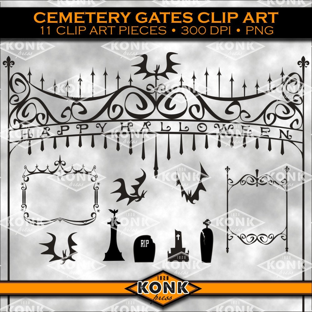 cemetery gates clipart - photo #2