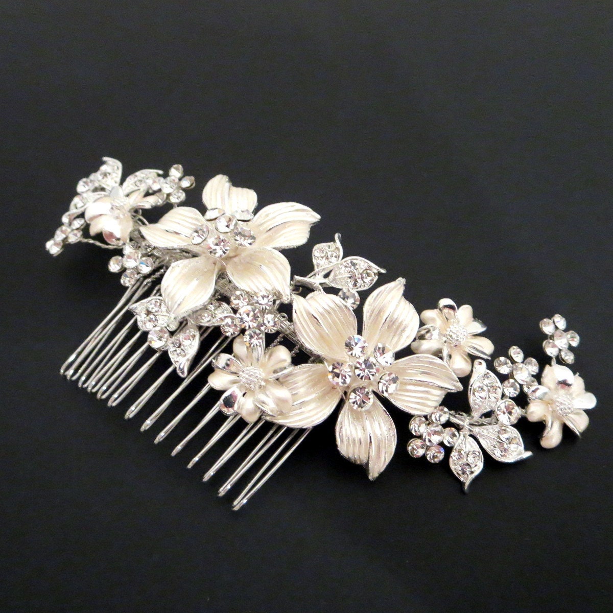 Bridal Hair Comb Wedding Hair Comb Bridal Headpiece Flower 