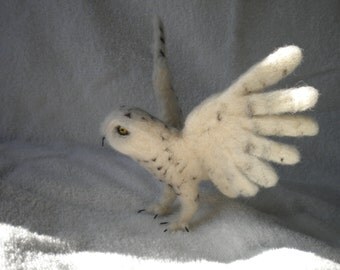 Needle felted Snowy Owl