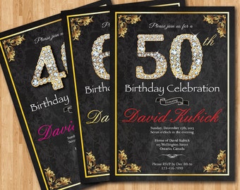 30th Birthday Invitation for Men. Bowtie little man by arthomer