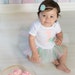Mint and Light Pink First Birthday Outfit - Tutu, Shabby Chic Headband & Bodysuit - Baby Girl 1st Birthday Outfit - SALE