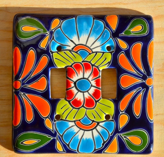 Mexican Talavera Pottery wall art 5 X 5 light by ...