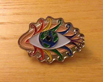 Grateful Dead Pin - Rainbow Eyes Of The World