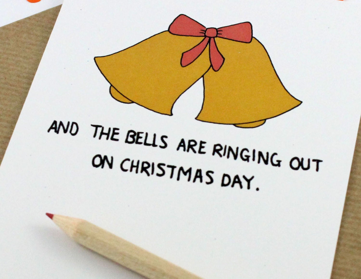 Christmas Card And The Bells Are Ringing Out by PostLoveDesigns