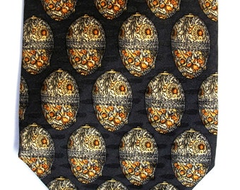 Valentino Cravatte men's silk geometric egg Italian made neck tie