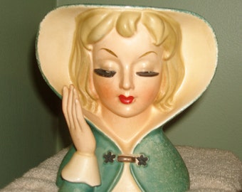 Vintage 1950's Relpo Head Vase K1054