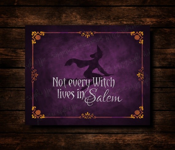 Download Not every witch lives in Salem Chalkboard Halloween Party