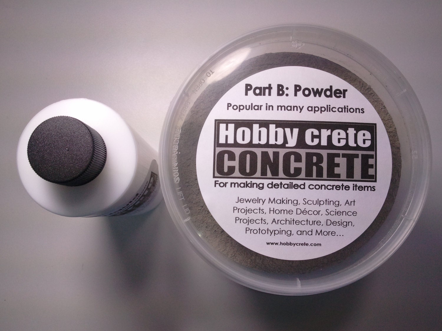 Hobbycrete concrete bulk mix 36 oz. kit for making concrete