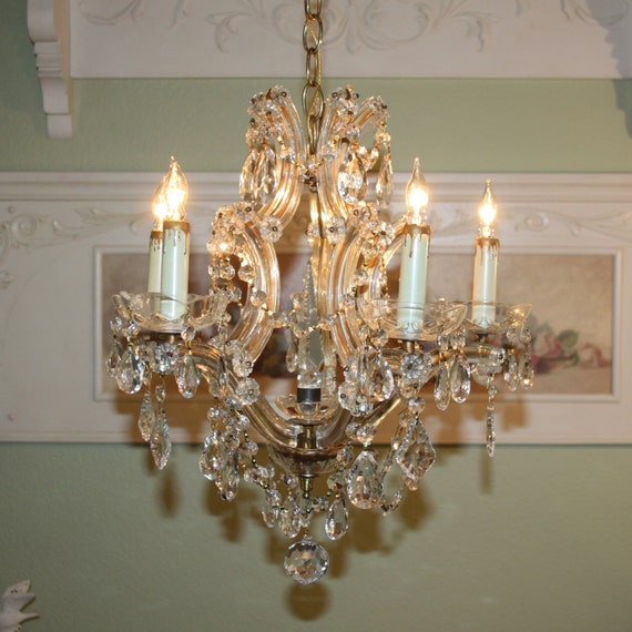 Marie vintage to buy Italian crystals Theresa  Chandelier chandelier  Petite Chandelier  Chandelier Vintage where