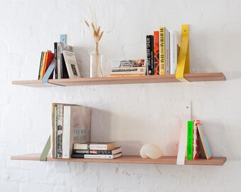 2x Steel "Sling" shelf brackets