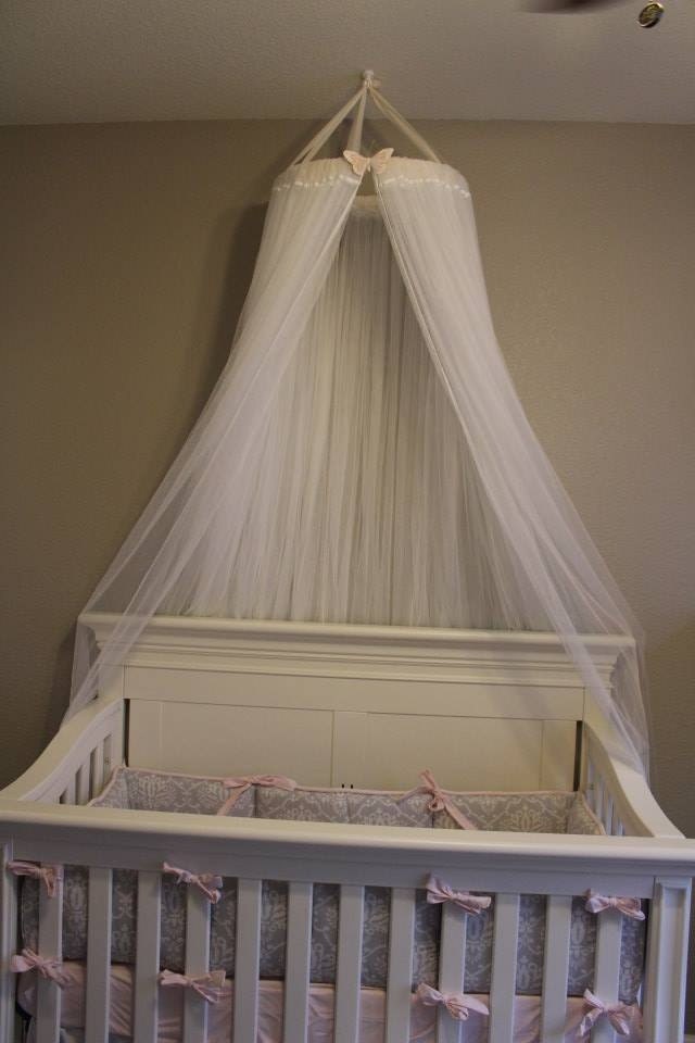 Gorgeous Canopy Great for Crib Bassinet Bed or Decoration