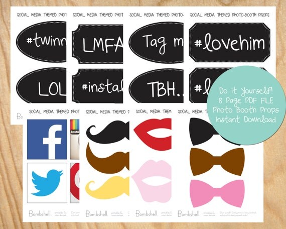 social booth templates download