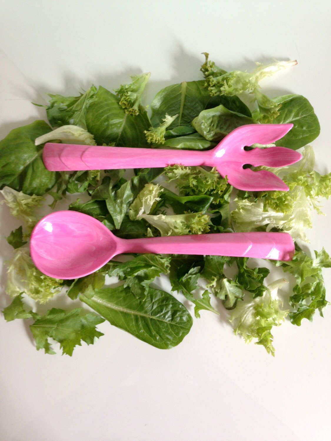 Salad Serving Set Vintage Kitchen Salad Server Fork and Spoon Set