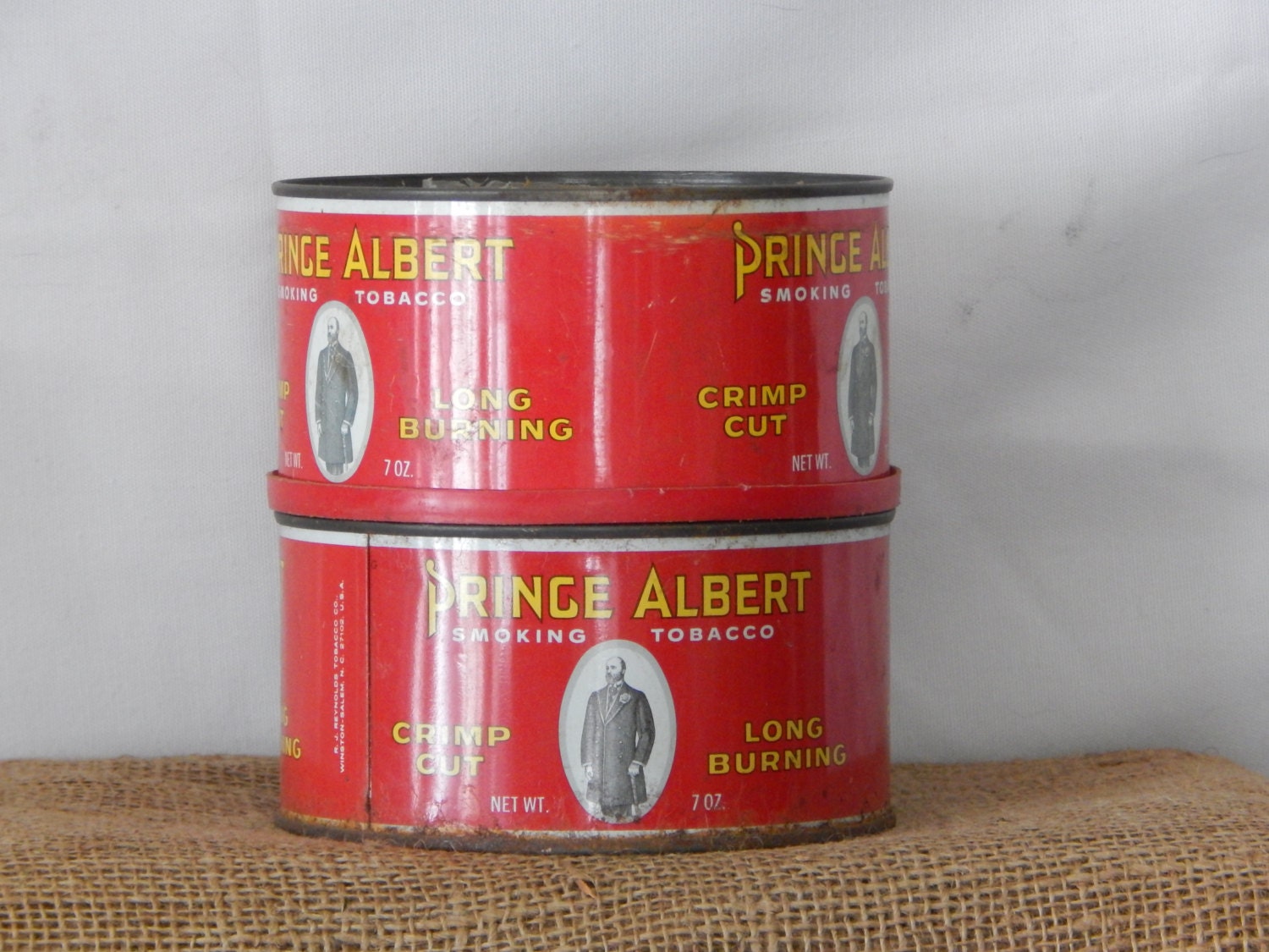 2 Prince Albert Smoking Tobacco tins