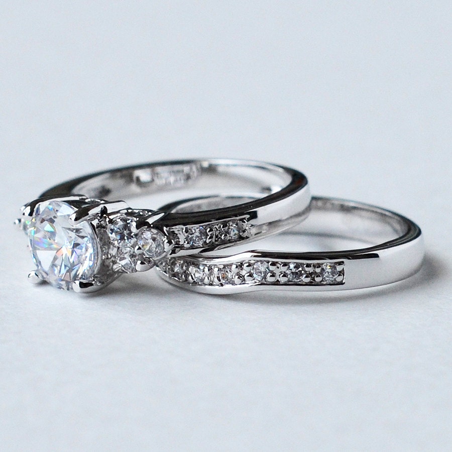 cz ring cz wedding ring cz engagement ring wedding ring