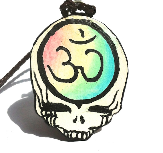 Grateful Dead CUSTOMIZABLE Steal Your Face Necklace, Stealie Pendant, Deadhead, Festival Accessory, Hippie Jewelry, Deadhead Art Alliance