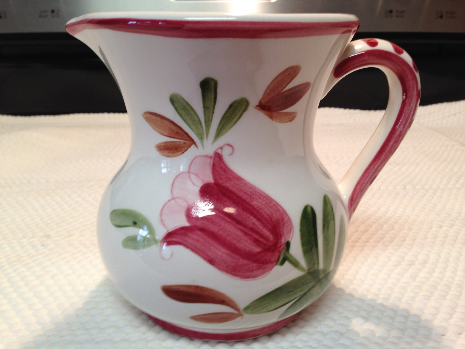 Vintage Ceramic Hand Painted Relpo 1977 Pitcher by VintageofTN