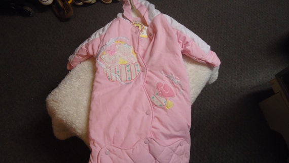 Cozy Pink Snow Suit for Baby's first Winter! Size 6 Months