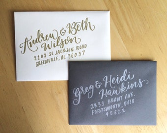 Addressing Wedding Invitations Modern 3