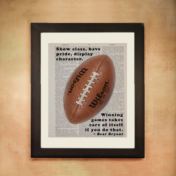 football-quote-dictionary-art-print-ball-bryant-sports-book