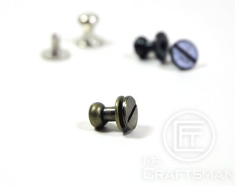 10 set of 7mm Head Button Stud Screwback Stud