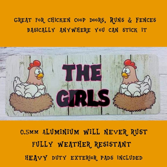CHICKEN COOP SIGN Plaque door Hen Roo Rooster Coop Co op Run Hatching ...
