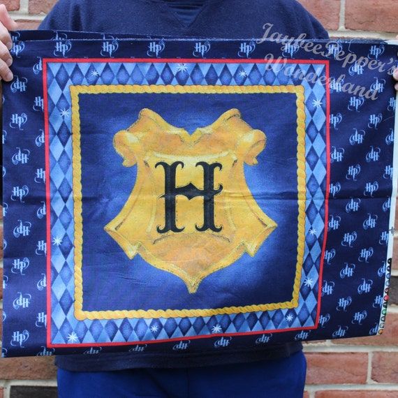 Items similar to Harry Potter Fabric Hogwarts House fabric panel