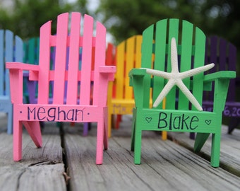 ANY COLOR! Custom Personalized Hand Painted Adirondack 