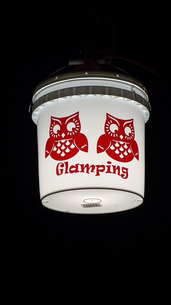 Camping Patio Outdoor Bucket Light 2 gallon by MimisMess on Etsy
