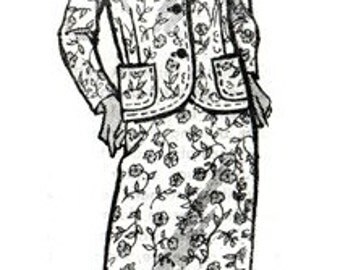 Anne Adams 4583 Distinguished Jacket & Skirt / ca. 1960's / SZ14 UNCUT