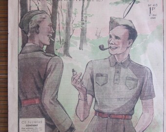 french magazine 1940 "mon ouvrage"french fashion