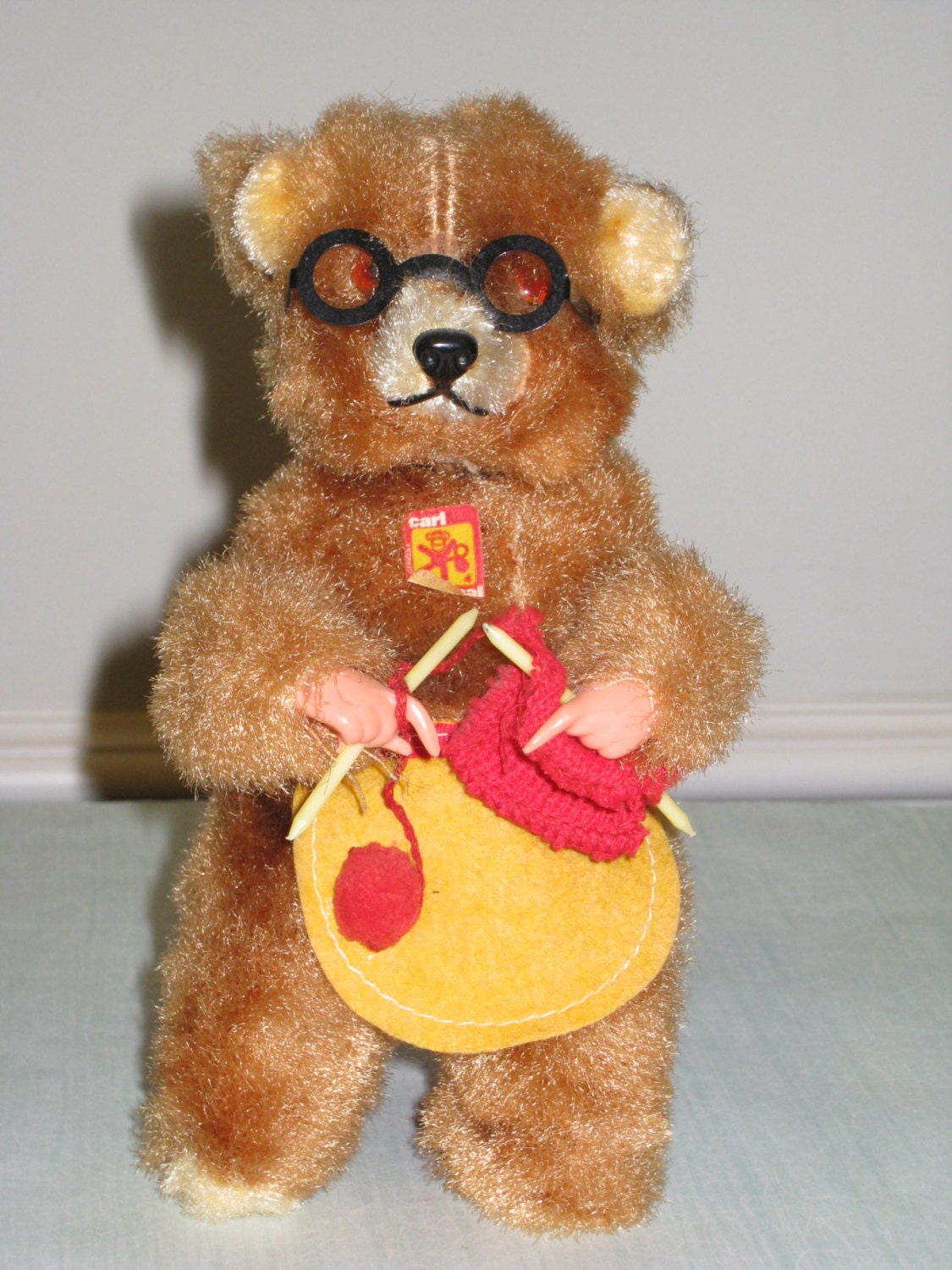 vintage wind up teddy bear