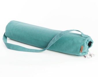 Yoga Mat Bag - Linen Tote Bag - Yoga Bag- Yoga Accessories - Tiffany ...