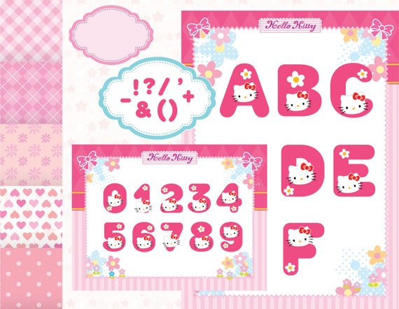 hello kitty alphabet png clipart frame number hello by 2moon