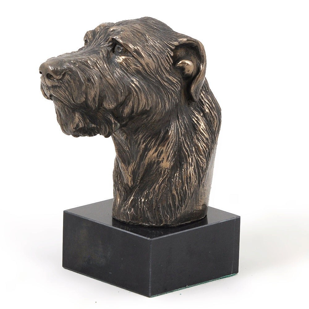 Irish Wolfhound dog marble statue limited edition ArtDog