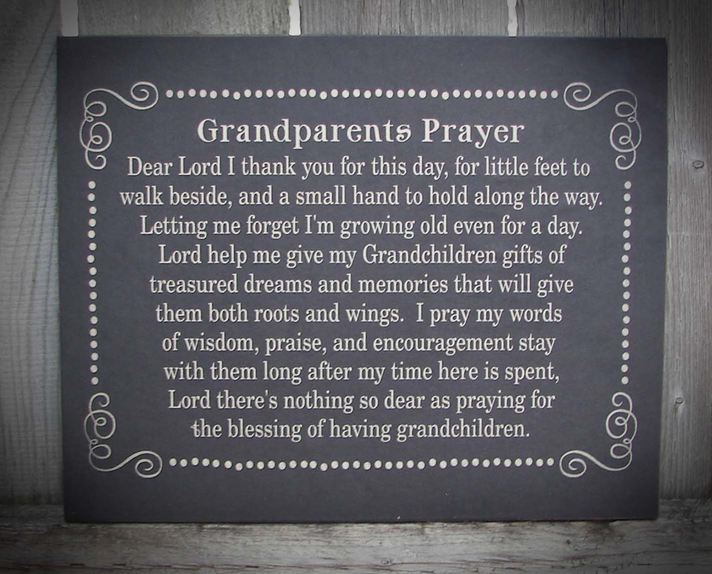 Grandparents Prayer Great Gift by HeartlandSigns on Etsy
