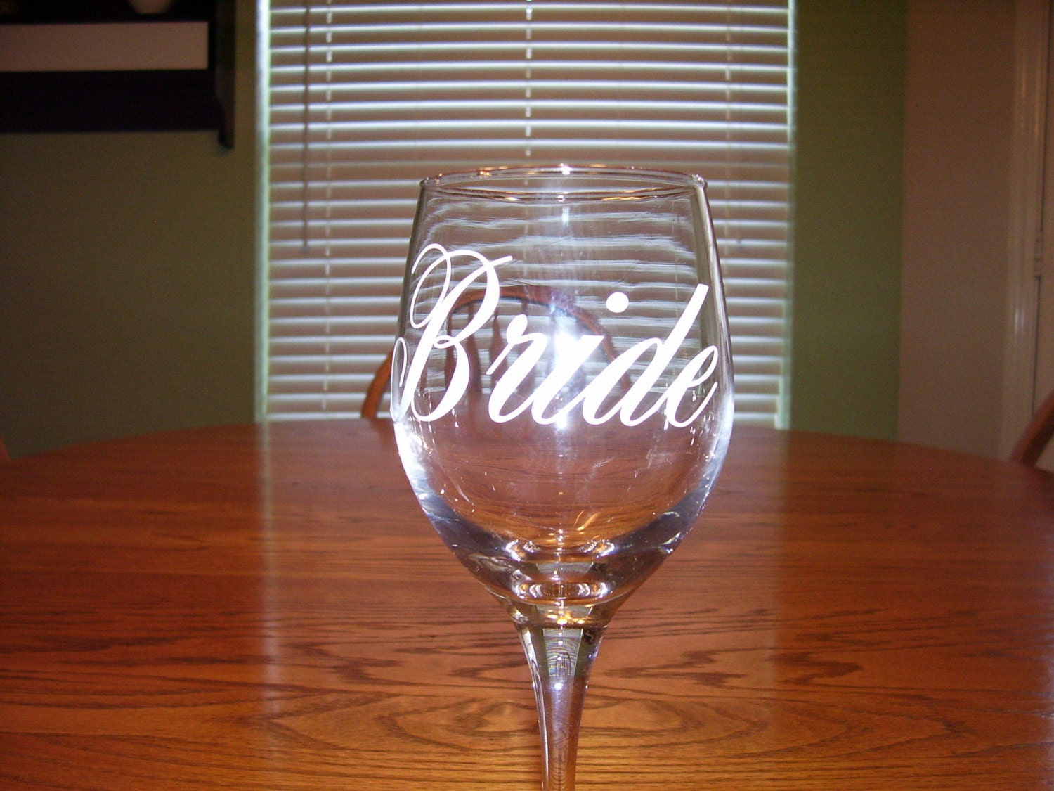 Bride decal wedding decal wine glass sticker