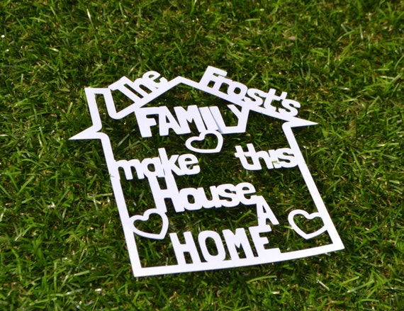 Family make this house a home SVG / JPEG Cutting File