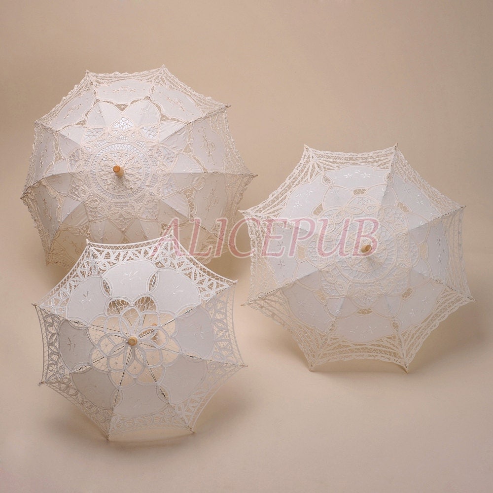 Wedding Parasol Umbrella Bridal Shower Umbrella By Alicepub