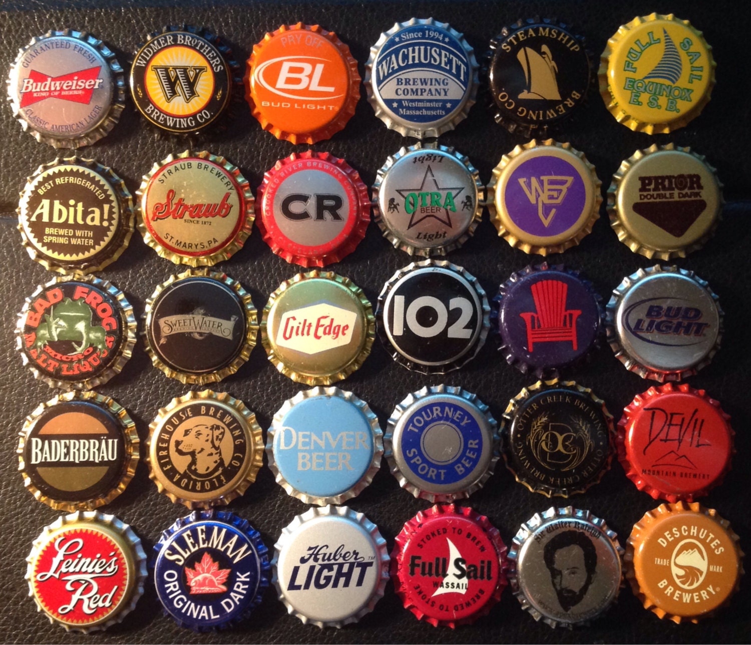 30 unused BEER BOTTLE CAPS by txsodajerks on Etsy