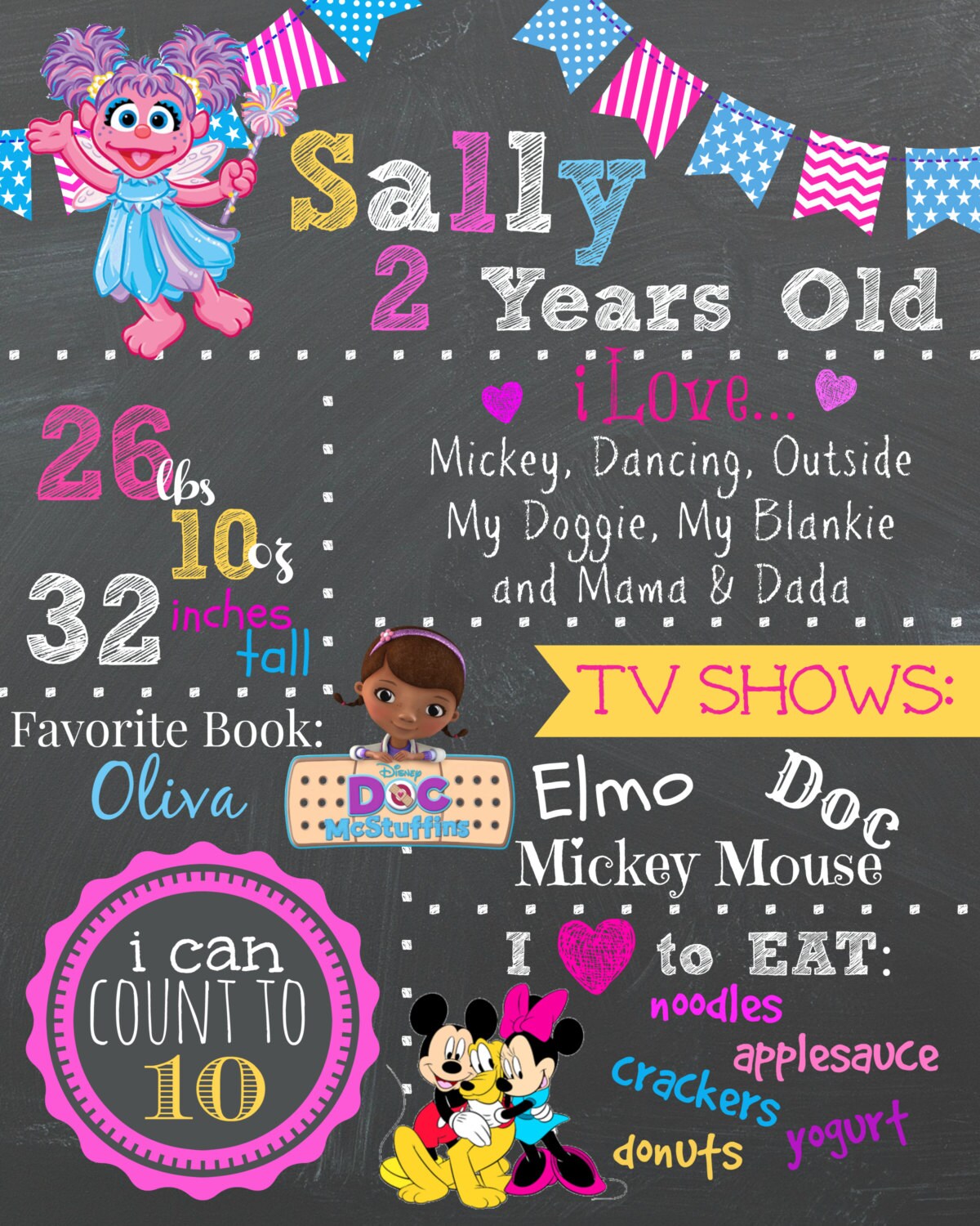 Birthday Celebration Keepsake and Decoration by amkprintables