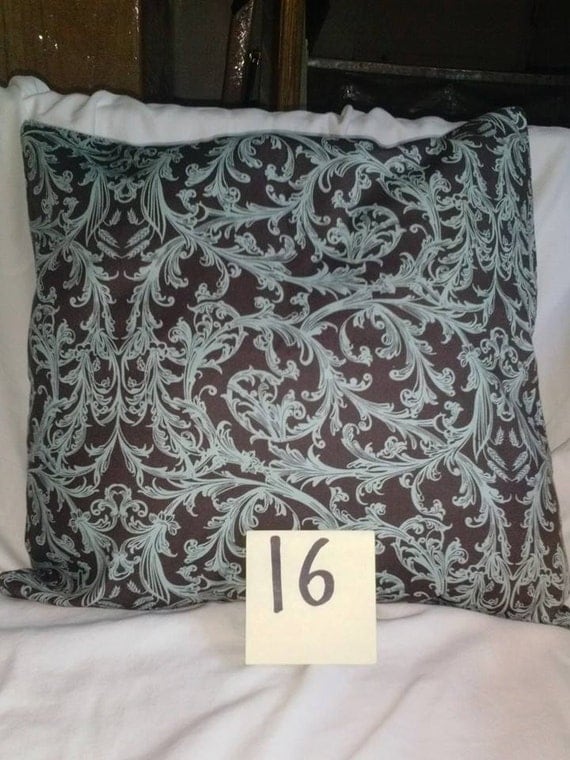 Throw pillow covers 16 x 16 washable removable by BellsPillows