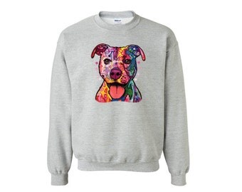 Dog Sweater. Pitbull Sweatshirt. I Love My Pitbull. Animal sweater ...
