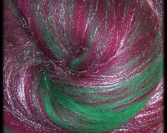 Frosted Grapes - Merino & Firestar - Hand blended Spinning Batt - 2.05 oz - 57 g