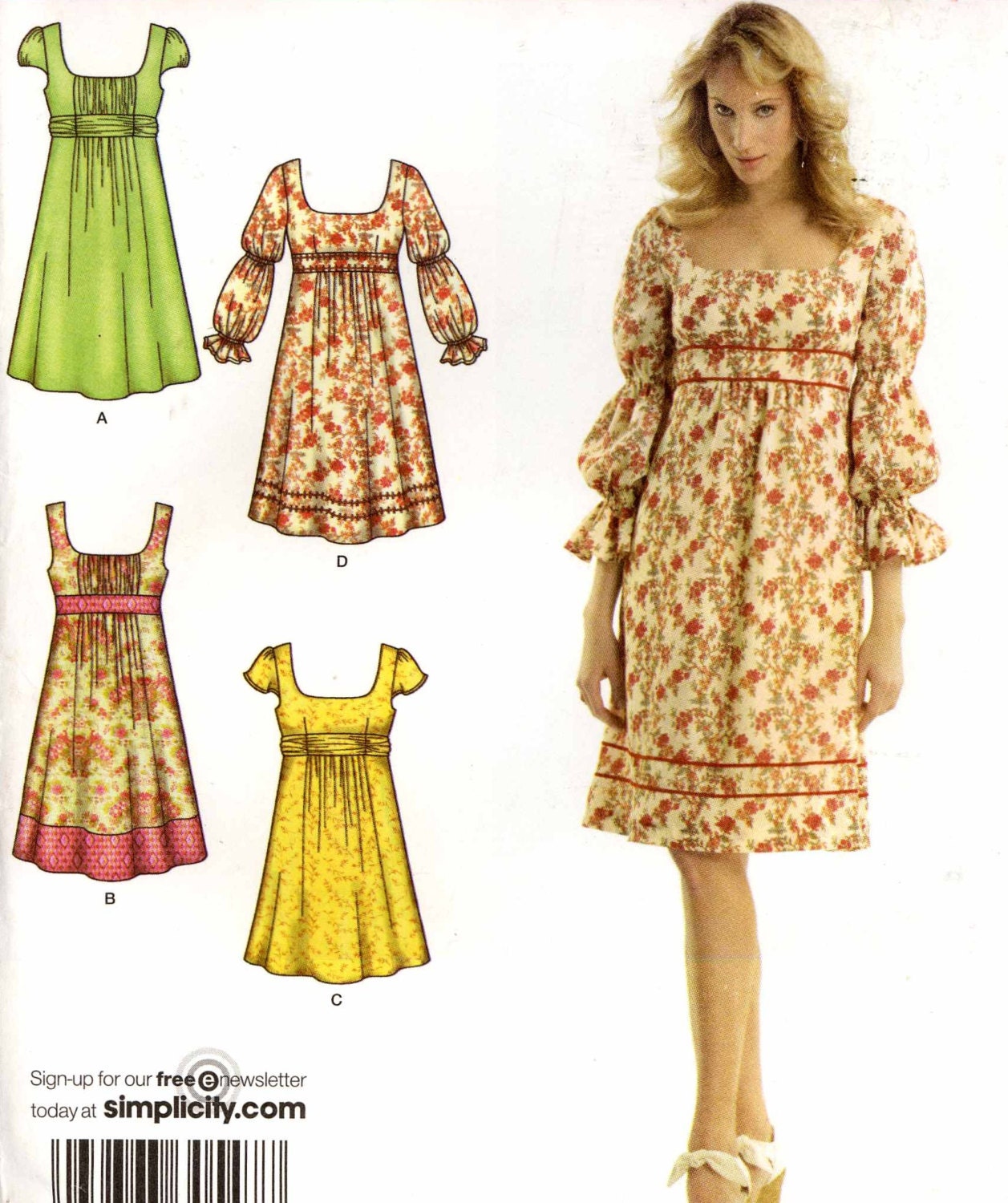  Boho  Peasant dress  Sewing pattern  Bridemaid summer style dress 