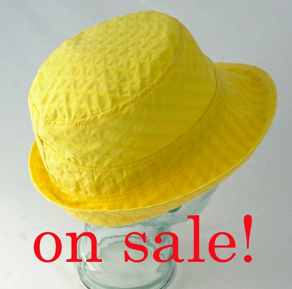 Bright Yellow Sun Hat Womens Hats L