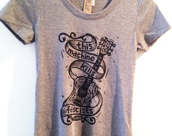 this guitar kills fascists t shirt
