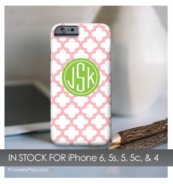 iPhone 6 case, Quatrefoil with Monogram iPhone case - Also available for other models Il_570xn