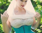 Underbust Corset Steel Boned- Wedding Steampunk Victorian Lingerie - Tight Lacing Hourglass Style- Custom to Order